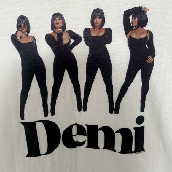 Gildan Softstyle Men's Ring Spun 2018 Demi Lovato Short Sleeve T-Shirt White XL - Picture 2 of 7